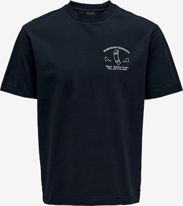 Only & Sons T-Shirt 'Farris Life' in Blau: predná strana