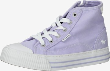 Baskets hautes MUSTANG en violet : devant