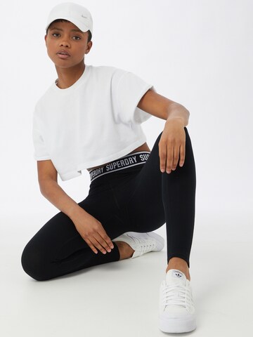 Superdry Skinny Leggings 'Independent' in Black