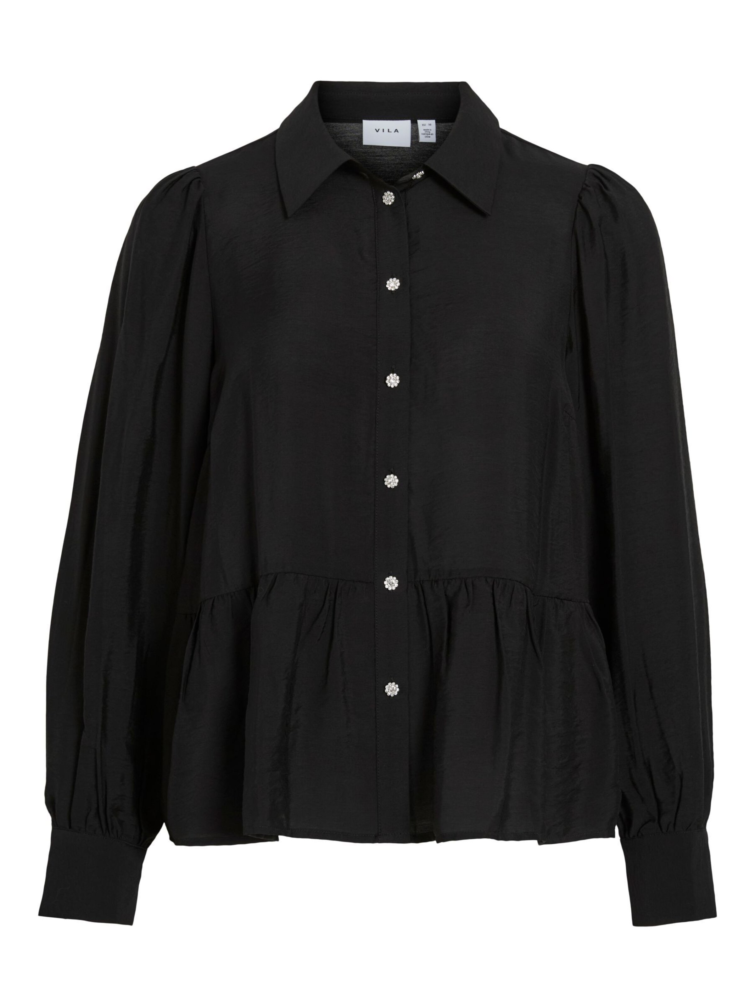 VILA - Blusa 'VILATRIA' en negro: frente
