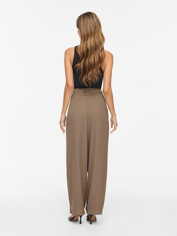 VILA - Barrel Pantalón plisado 'VILee' en marrón