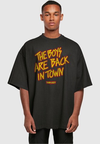 T-Shirt 'Thin Lizzy - The Boys Stacked' Merchcode en noir : devant