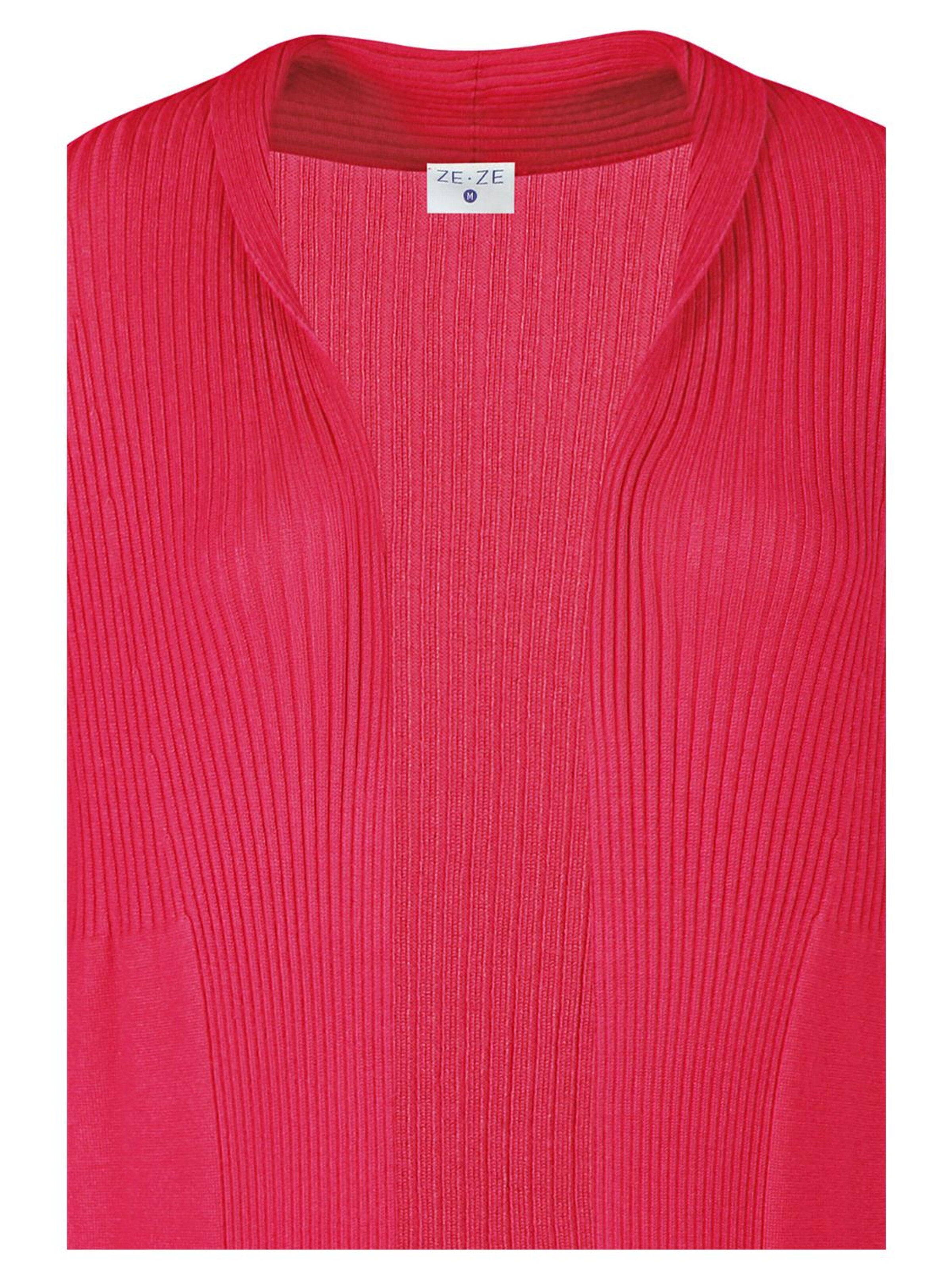 ze-ze Gebreid vest 'Florian 305' in Roze