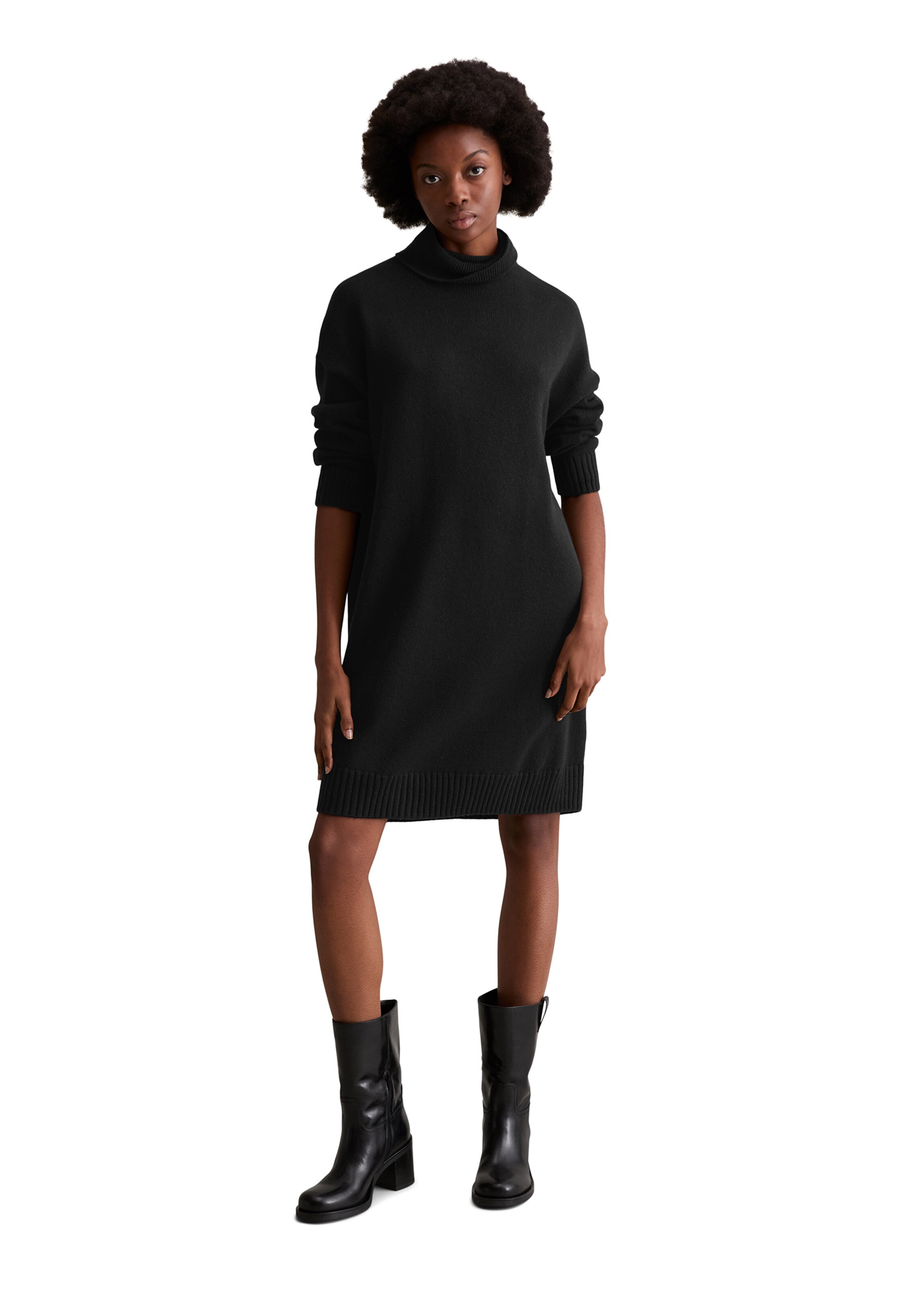 Marc O'Polo DENIM Gebreide jurk in Zwart