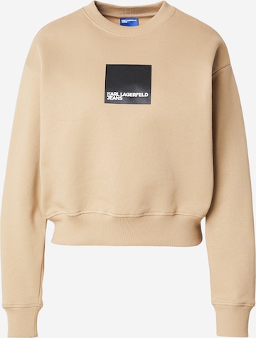 Sweat-shirt KARL LAGERFELD JEANS en marron : devant