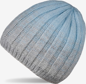 styleBREAKER Mütze 'Strickmütze Farbverlauf mit Thermo-Fleece' in Grau: Vorderseite
