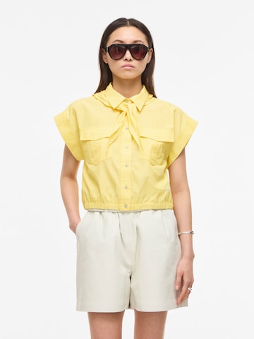 Chemisier 'Linne' ROUGE EDIT en jaune : devant