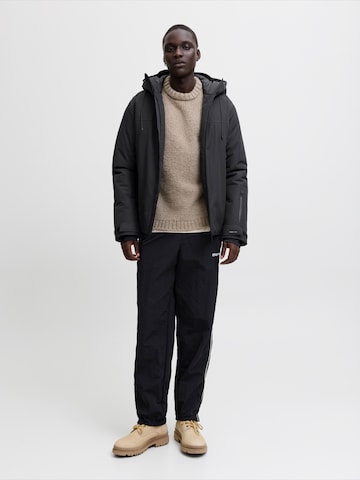 JACK & JONES Overgangsjakke 'JCOFUSION' i sort