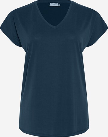 T-shirt 'Clina' KAFFE CURVE en bleu : devant