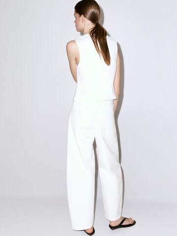 Barrel Jeans 'BIMBA' de la MANGO pe alb