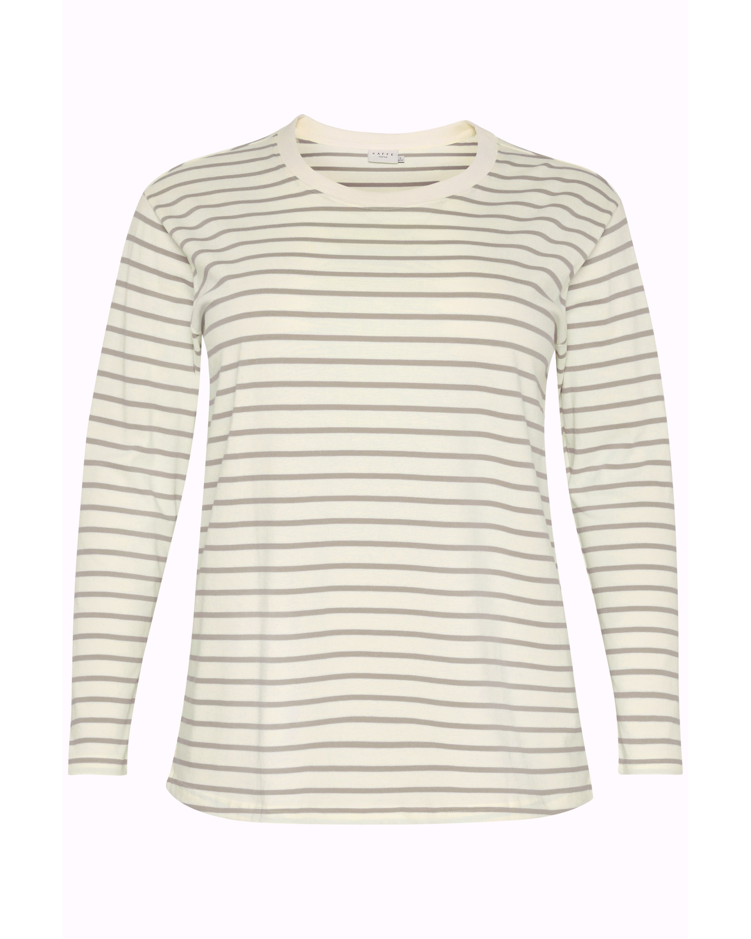 KAFFE CURVE T-shirt 'KC Winni' i beige: framsida