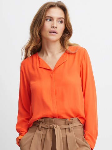 Camicia da donna 'Hialice' di b.young in arancione: frontale