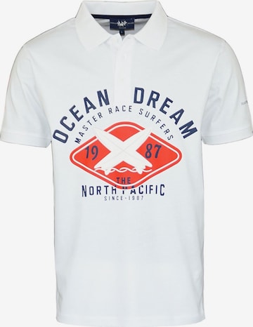 Maglietta 'Ocean Dream' di HARVEY MILLER in bianco: frontale