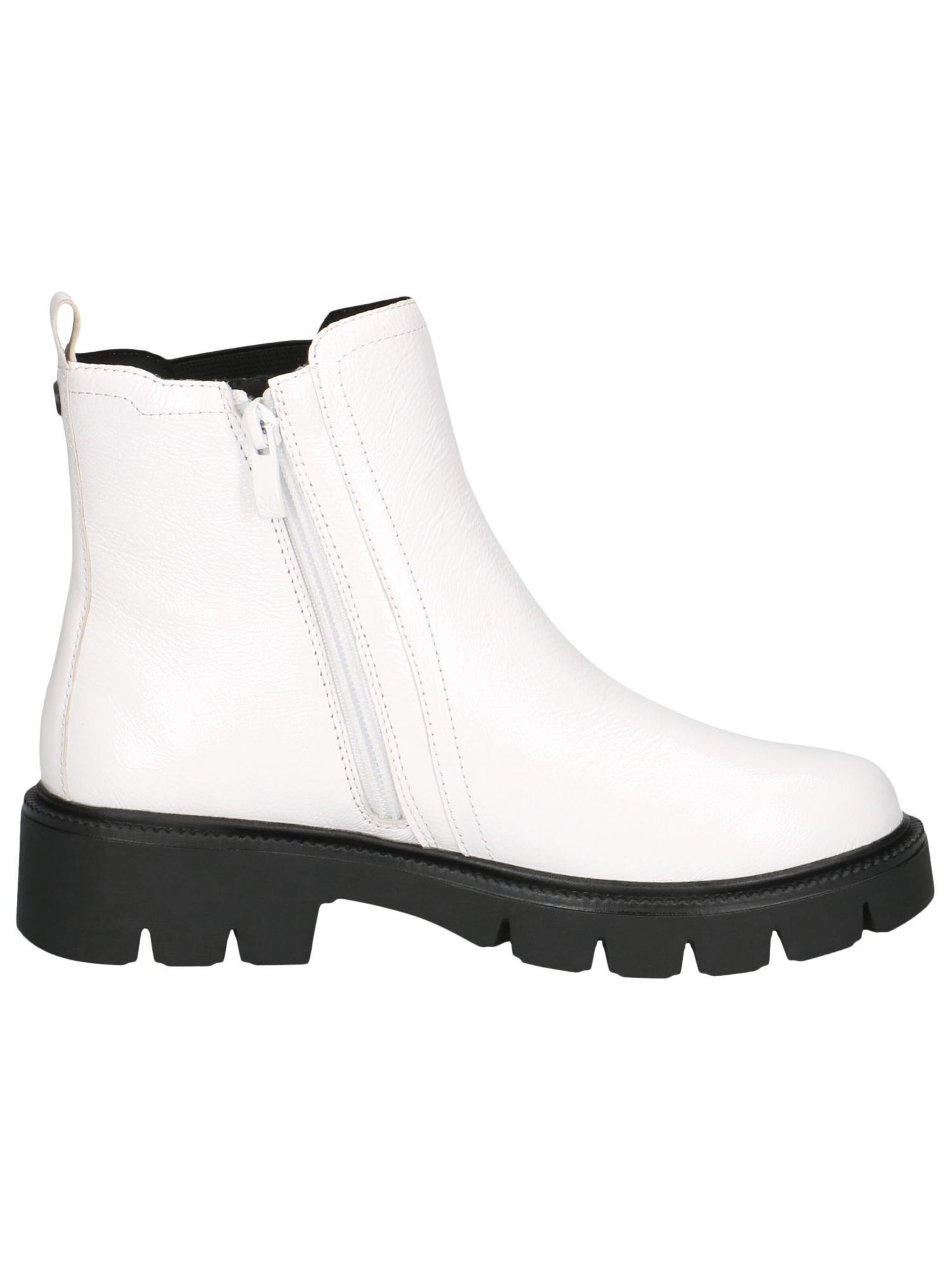 CAPRICE Chelsea Boots in Weiß