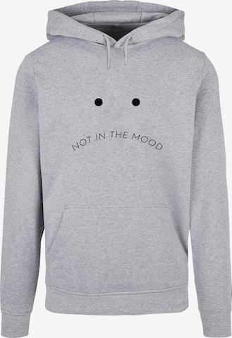 Sweat-shirt 'NITM-Sad Face' Merchcode en gris : devant