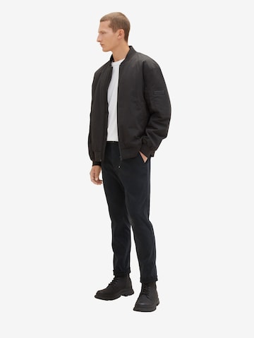 TOM TAILOR Regular Chino Pants in Black