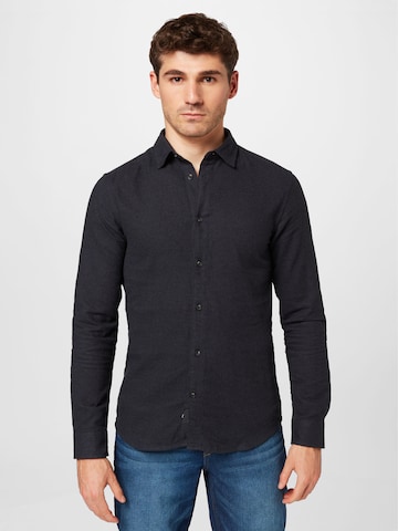 Only & Sons - Slim Fit Camisa 'ARI' em cinzento: frente