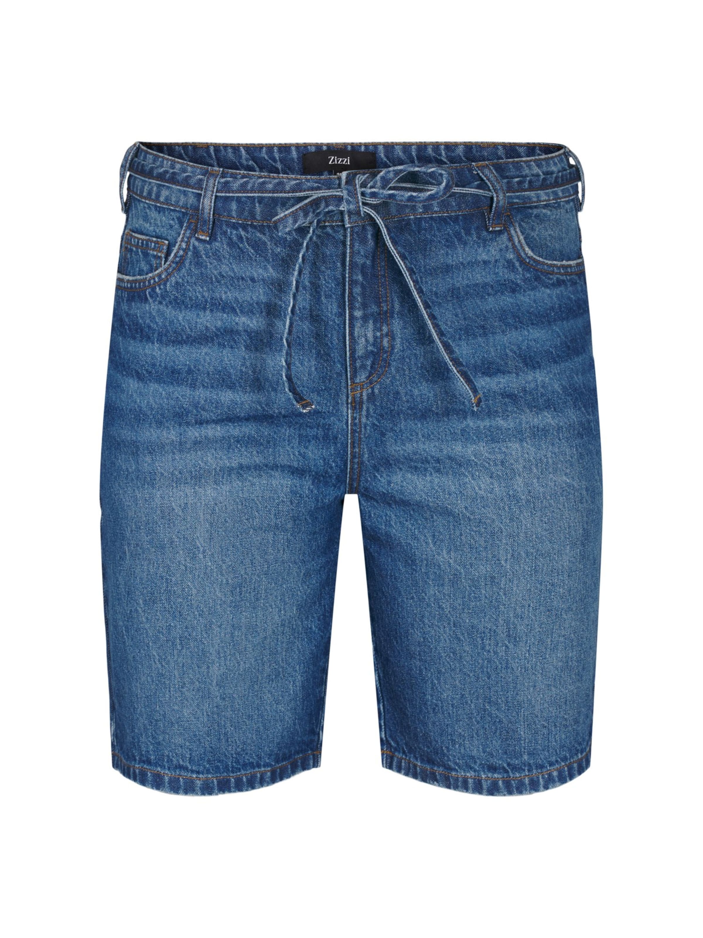 Zizzi Normální Džíny 'Tami' – modrá: přední strana