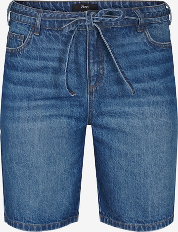 Regular Jeans 'Tami' de la Zizzi pe albastru: față