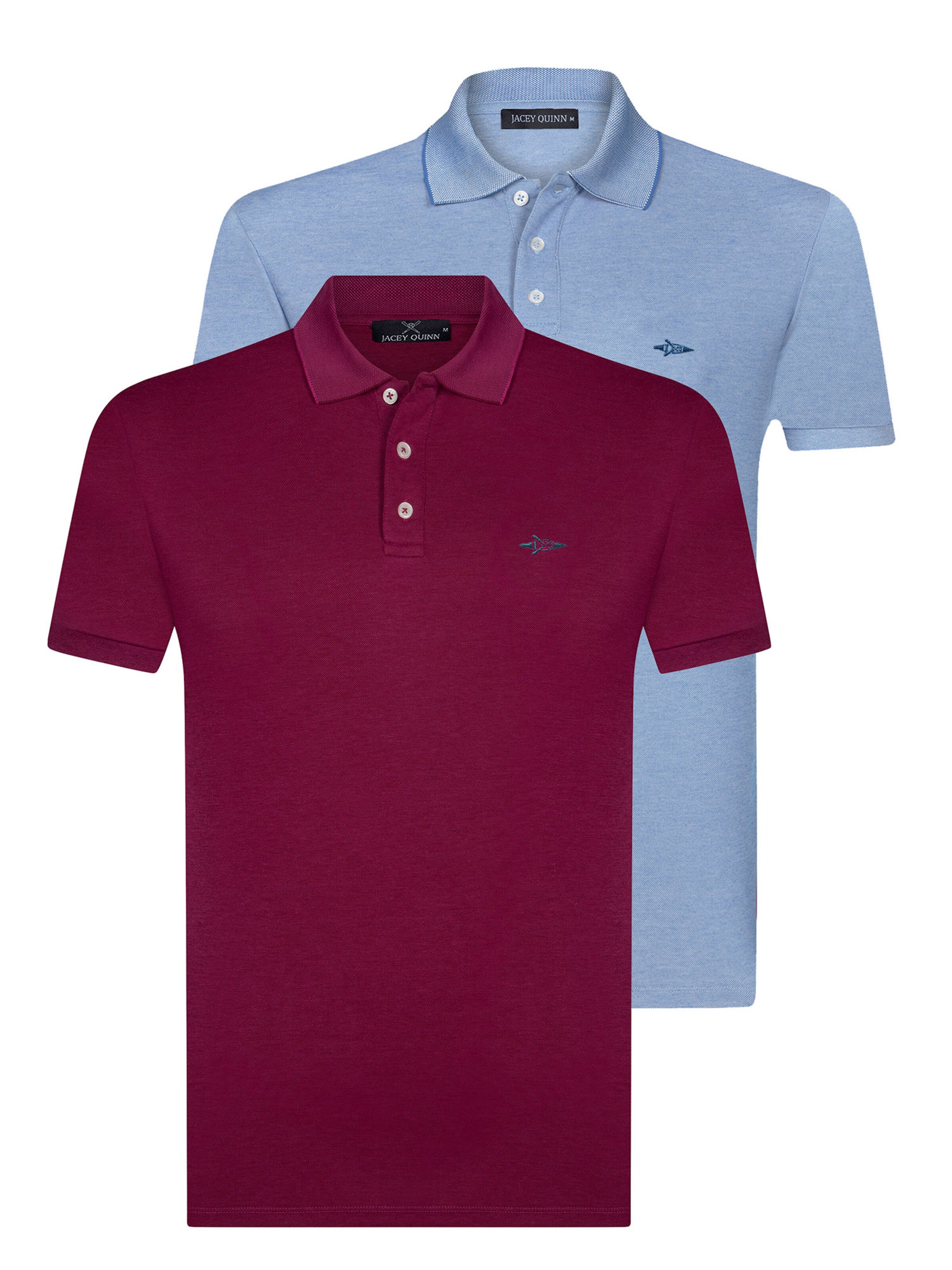 zils Jacey Quinn T-Krekls: no priekšpuses