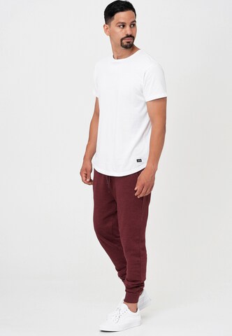 INDICODE JEANS Tapered Pants 'Eberline' in Red