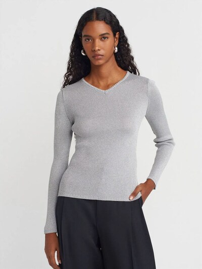 Dilvin Pull-over 'Pullover' en S-L en gris argenté, Vue avec produit