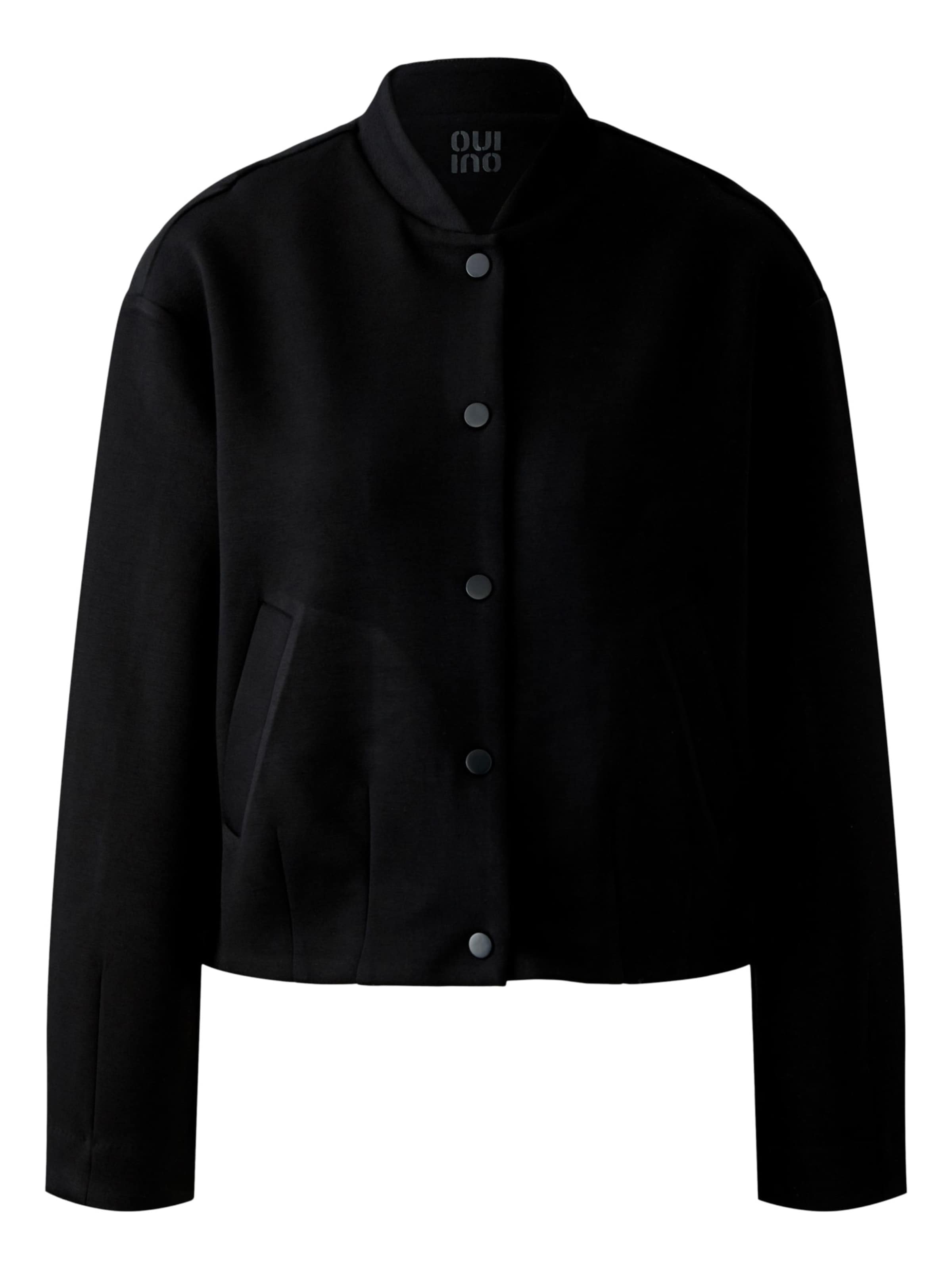 OUI Between-Season Jacket in Black: front