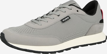 HUGO Ниски маратонки 'Icelin' в сиво: отпред