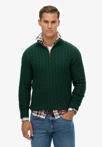 Superdry Trui in Groen: voorkant