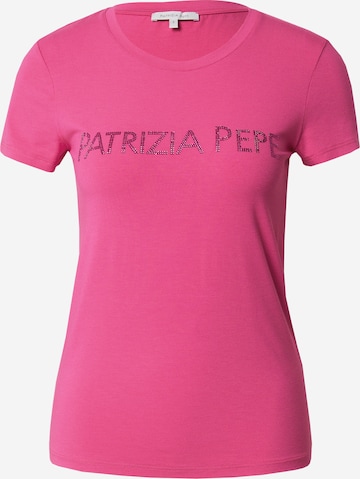 PATRIZIA PEPE Тениска 'MAGLIA' в розово: отпред