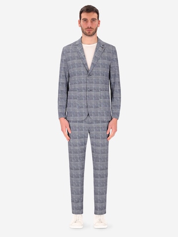 Distretto12 Slimfit Anzug 'Ayeres' in Blau: Vorderseite