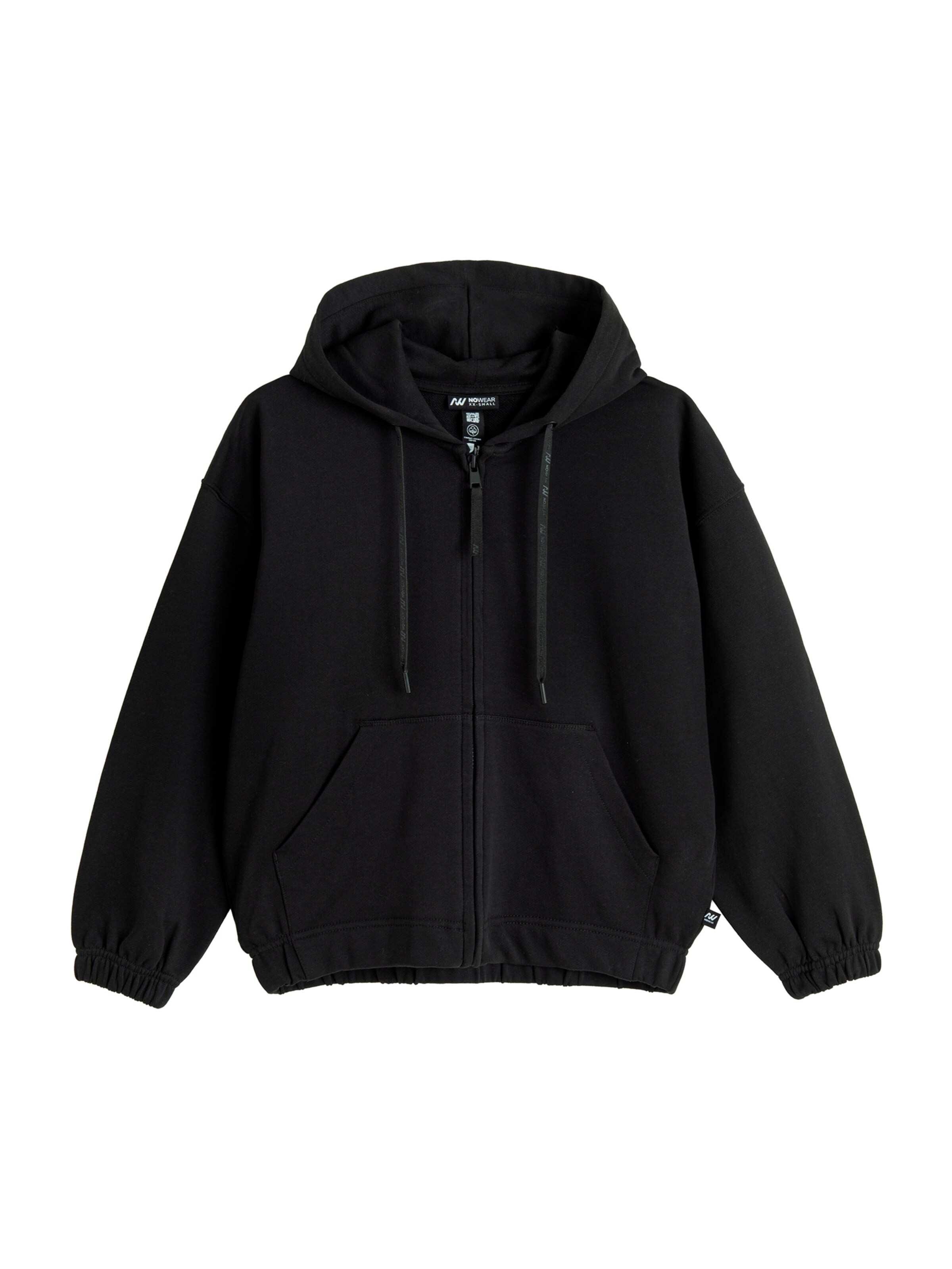 Veste de survêtement NoWear en noir : devant