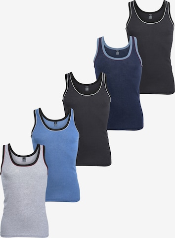MT Unterhemd 'Men’s Basics' in Blau: Vorderseite