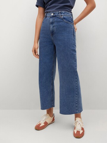 MANGO Wide leg Jeans 'Carol' i blå: framsida