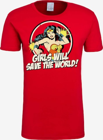 LOGOSHIRT T-Shirt 'Wonder Woman - DC Comics' in Mischfarben: predná strana