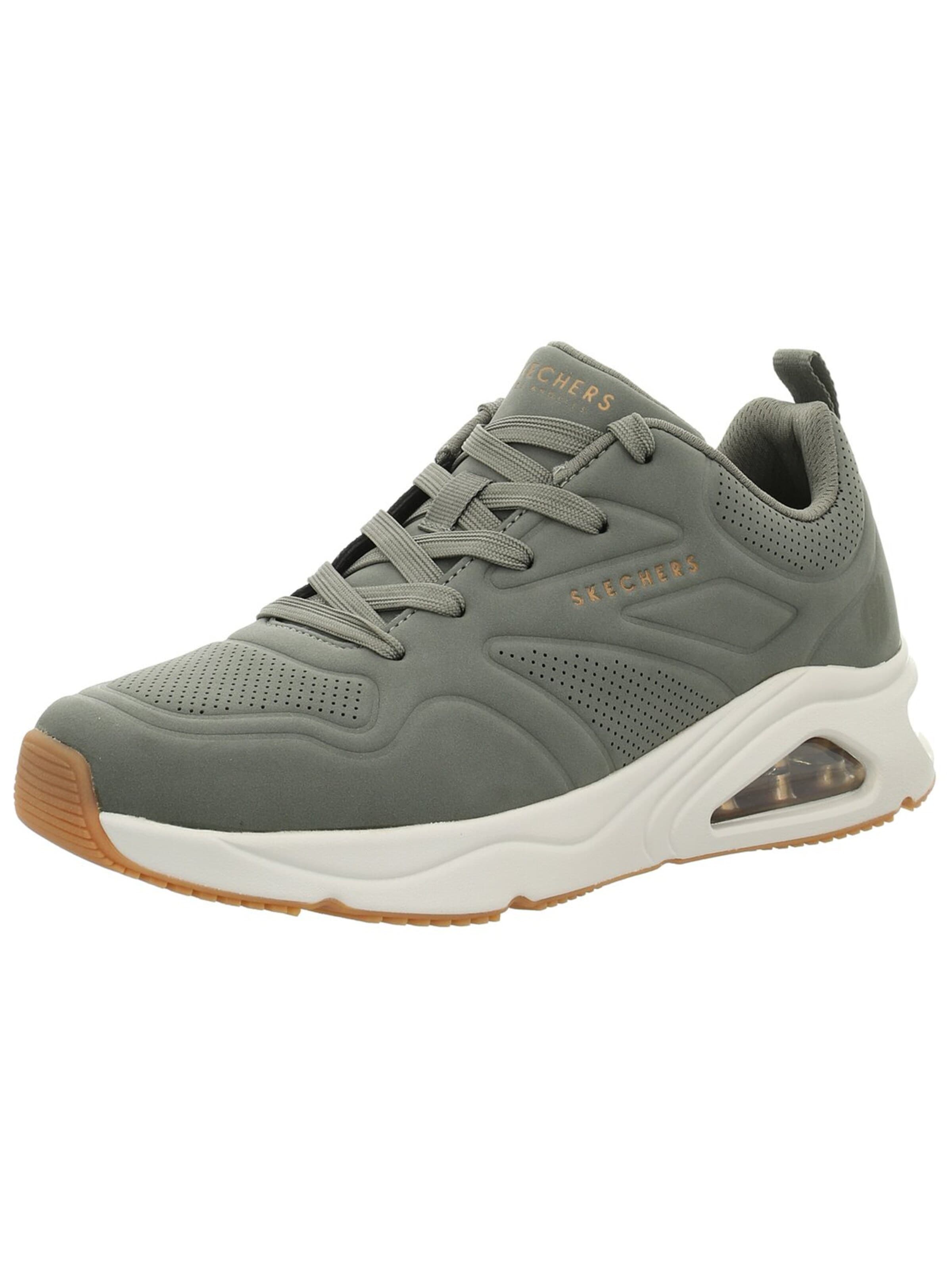 SKECHERS Veterschoen '183090 OLV' in Groen: voorkant