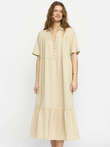 Soft Rebels Jurk 'Chloe' in Beige: voorkant