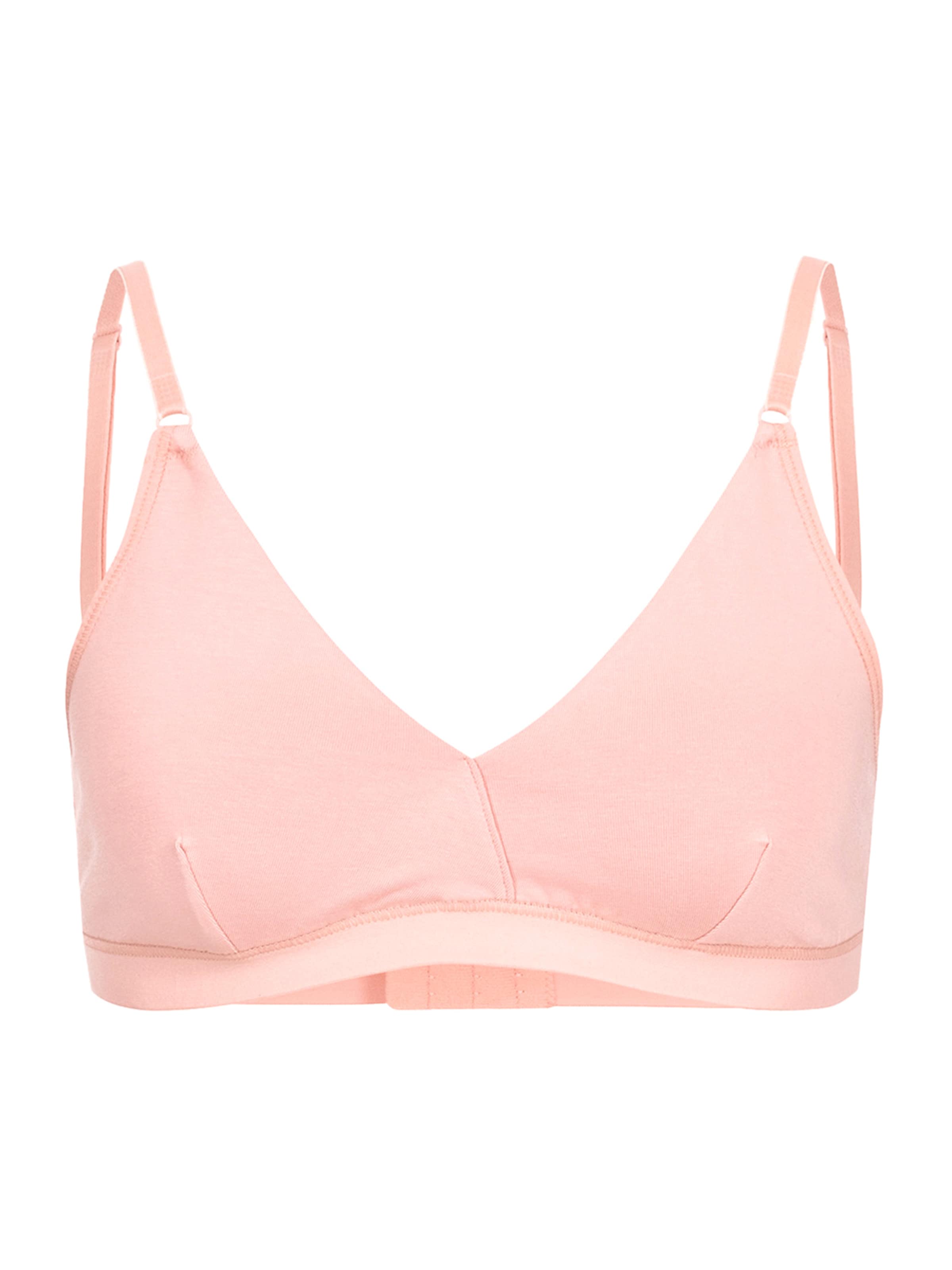 Erlich Textil T-shirt BH 'Viola' in Roze: voorkant