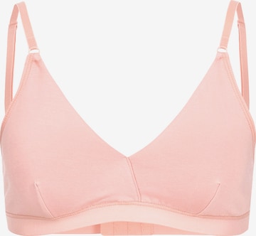 Erlich Textil T-shirt BH 'Viola' in Roze: voorkant