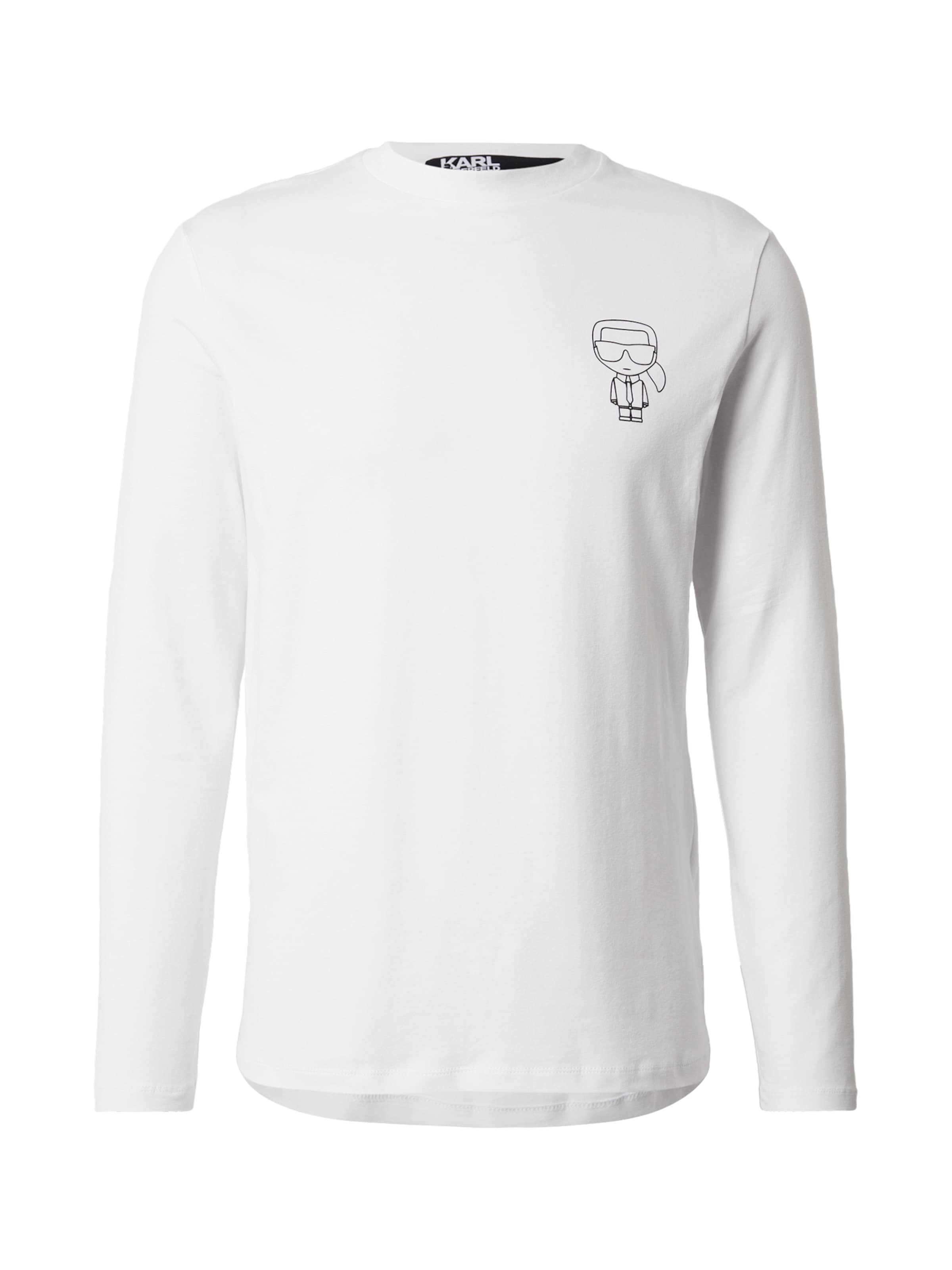 Karl Lagerfeld Тениска в бяло: отпред