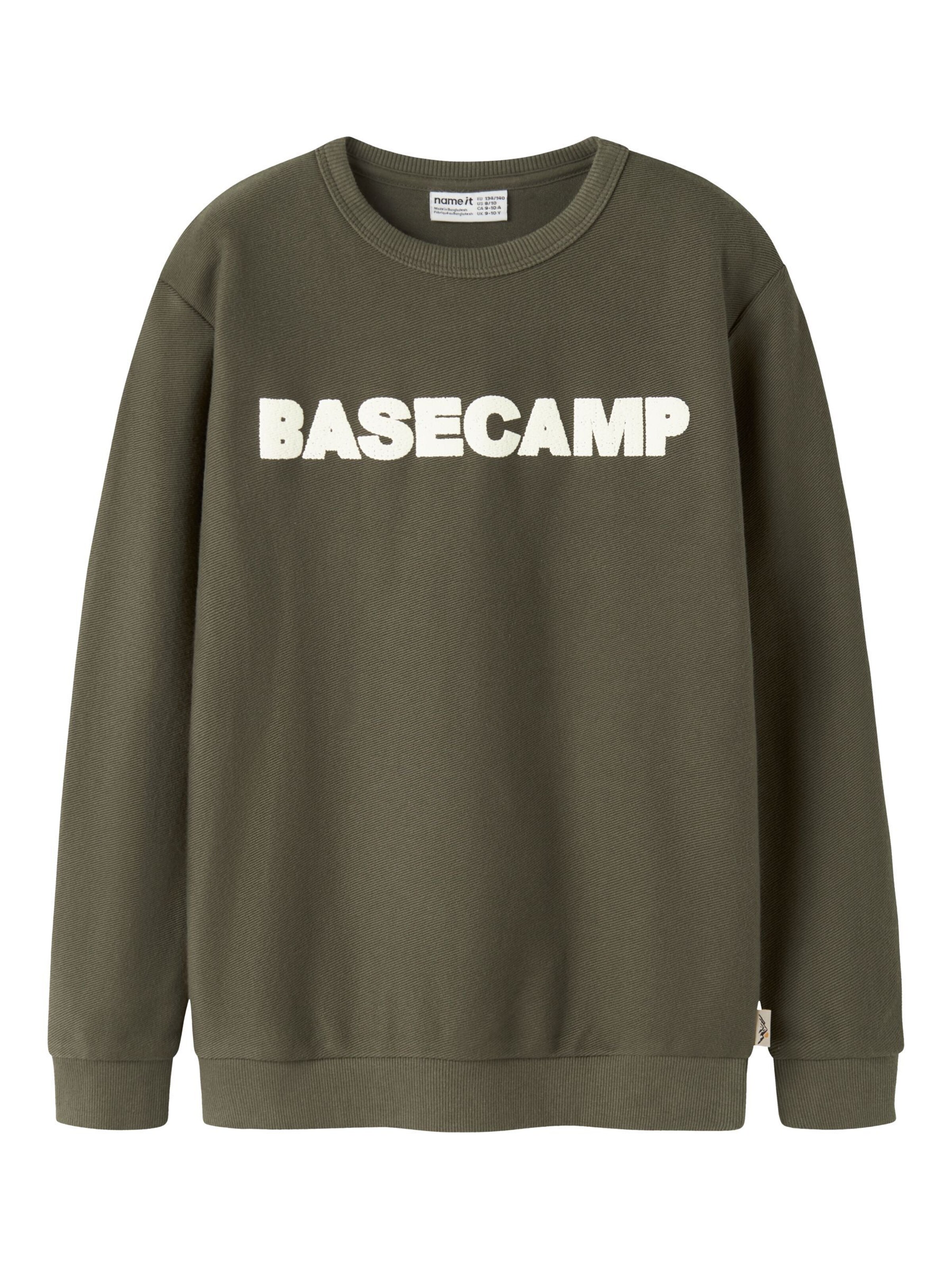 NAME IT - Sudadera en verde: frente