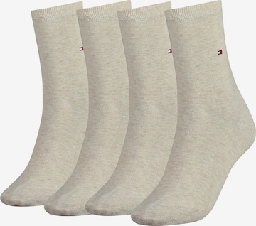 Chaussettes TOMMY HILFIGER en beige : devant