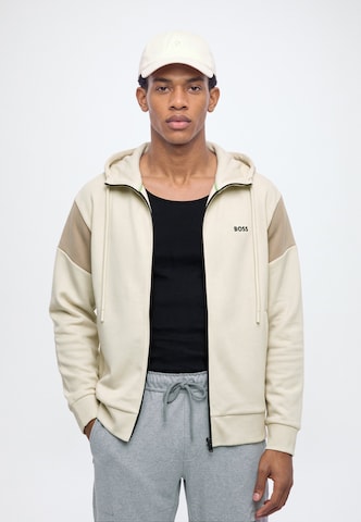 Veste de survêtement 'Union Saggy' BOSS en beige