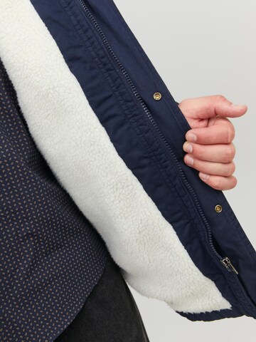 Jack & Jones Plus Winter Parka 'State' in Blue