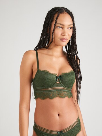 Hunkemöller - Balconet Sujetador 'Saffron' en verde: frente