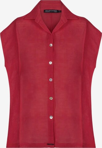 T-shirt SILK & CASHMERE en rouge : devant