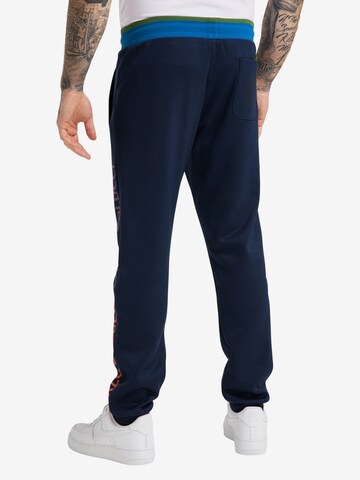 Carlo Colucci Tapered Hose 'Carlotto' in Blau