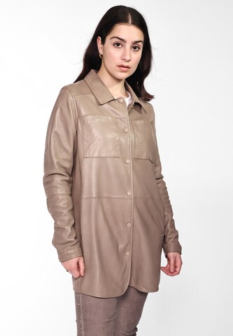 Manteau mi-saison '42020135' Maze en beige : devant