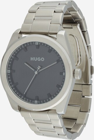 HUGO Analoog horloge '#BRIGHT' in Zilver: voorkant