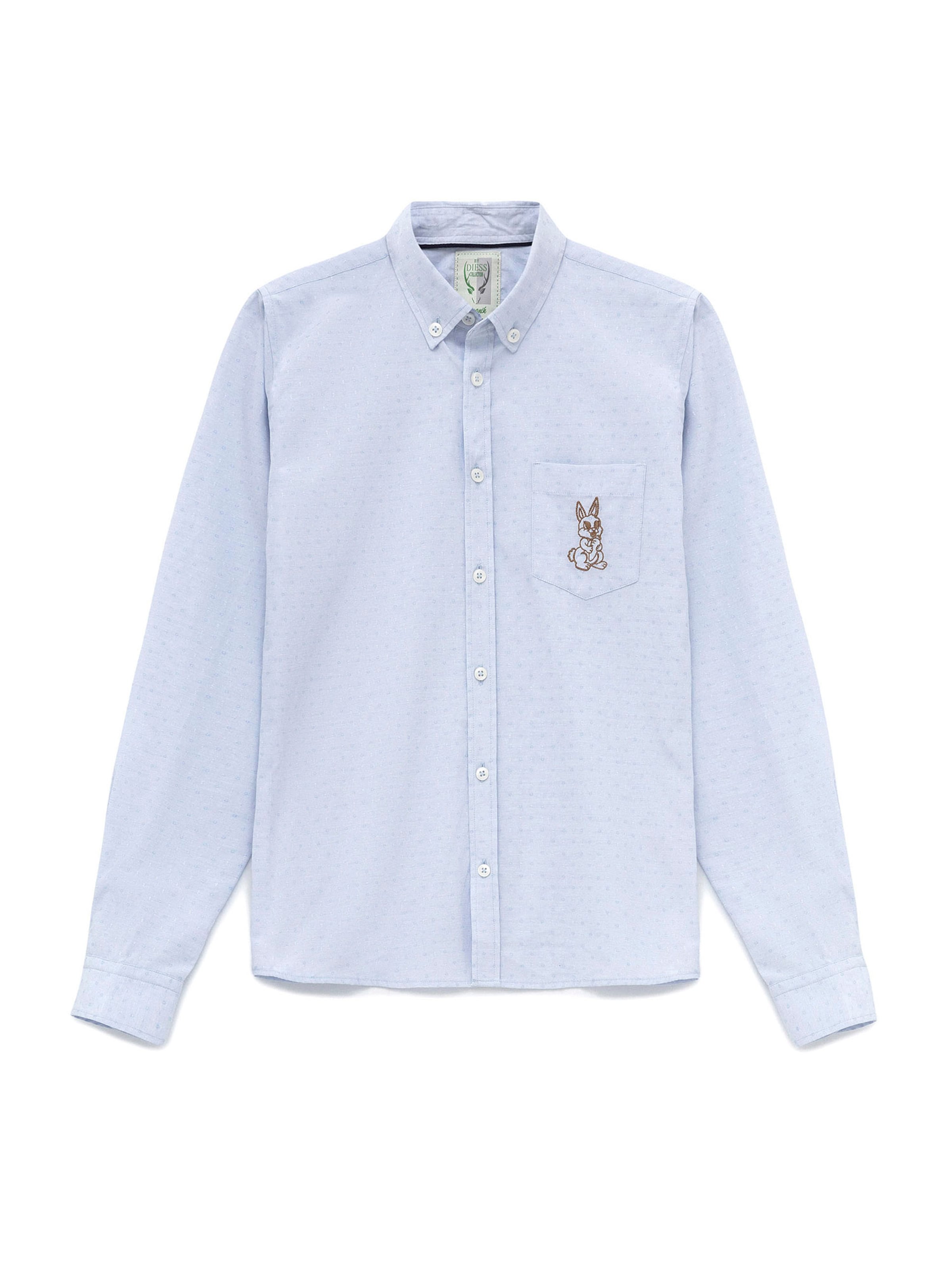 Regular fit Cămașă de la By Diess Collection pe albastru: față